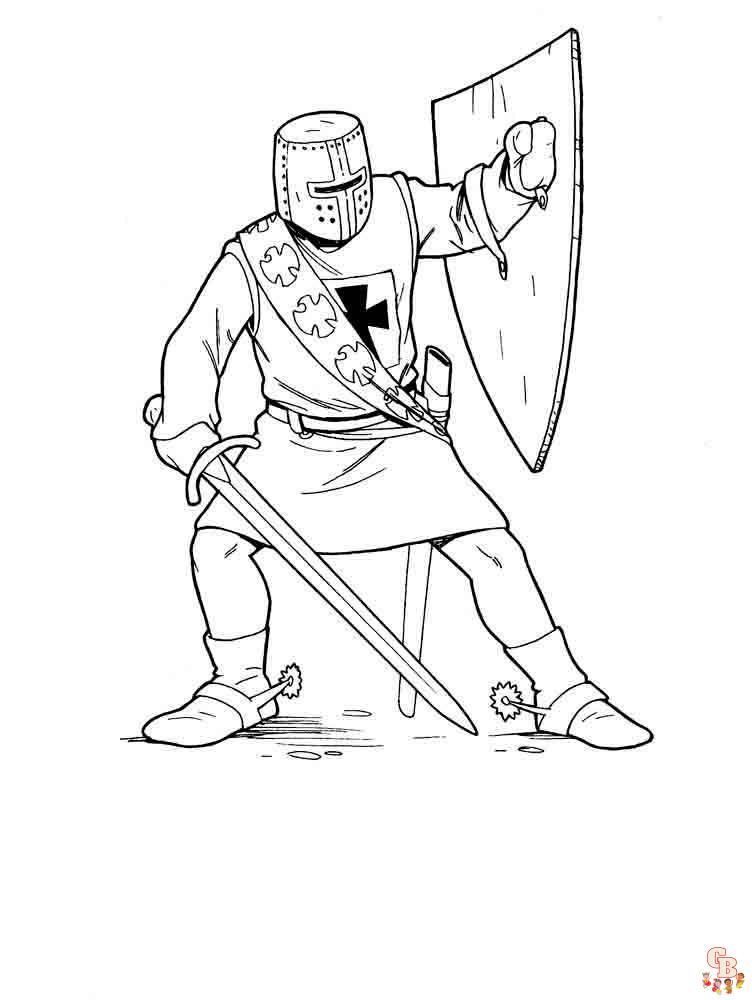 coloriage chevaliers