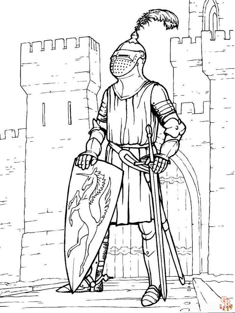 coloriage chevaliers