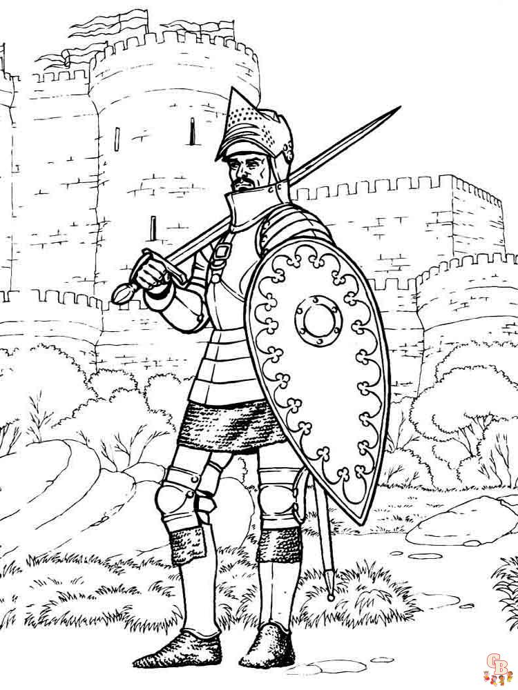 coloriage chevaliers