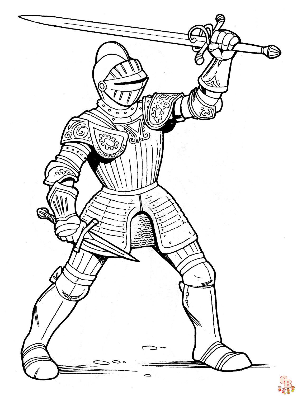 coloriage chevaliers