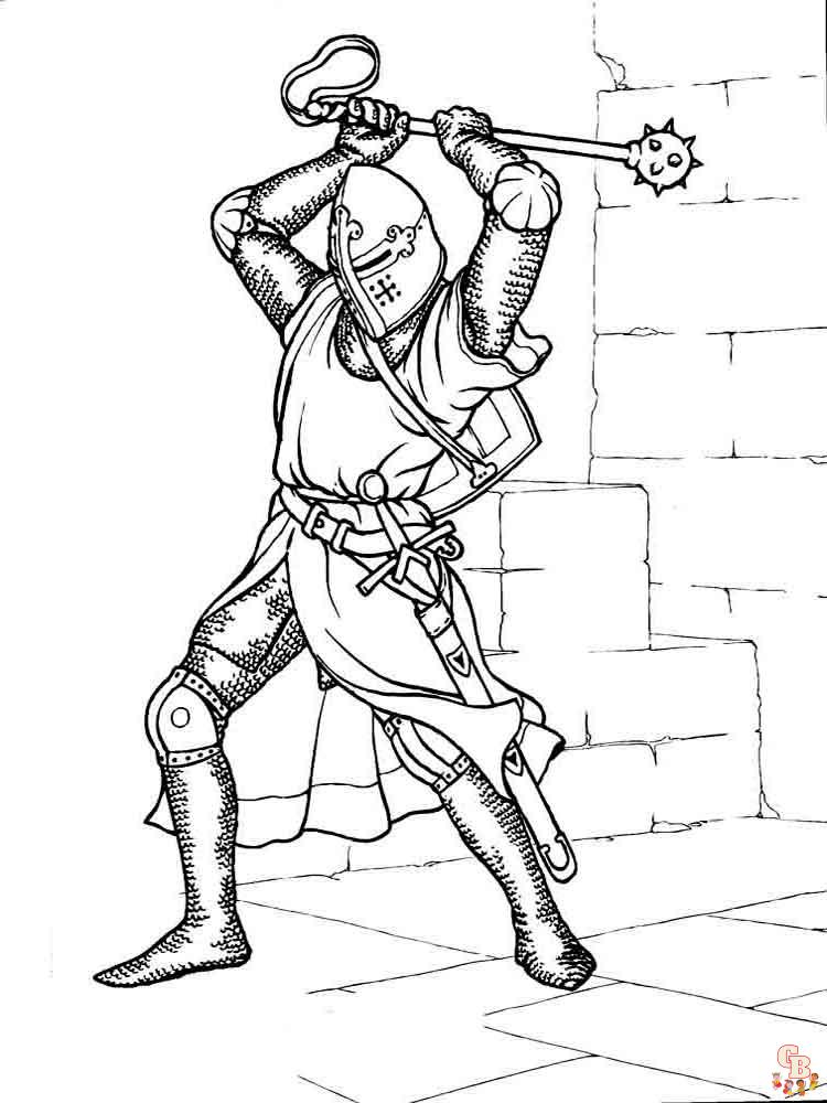 coloriage chevaliers