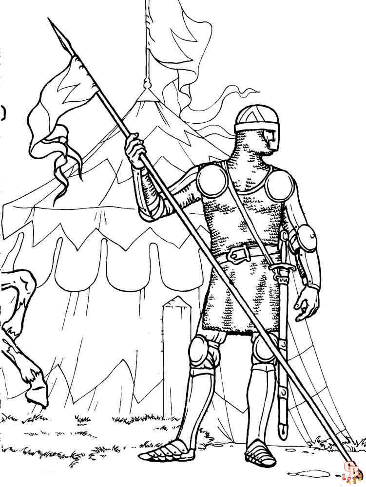 coloriage chevaliers