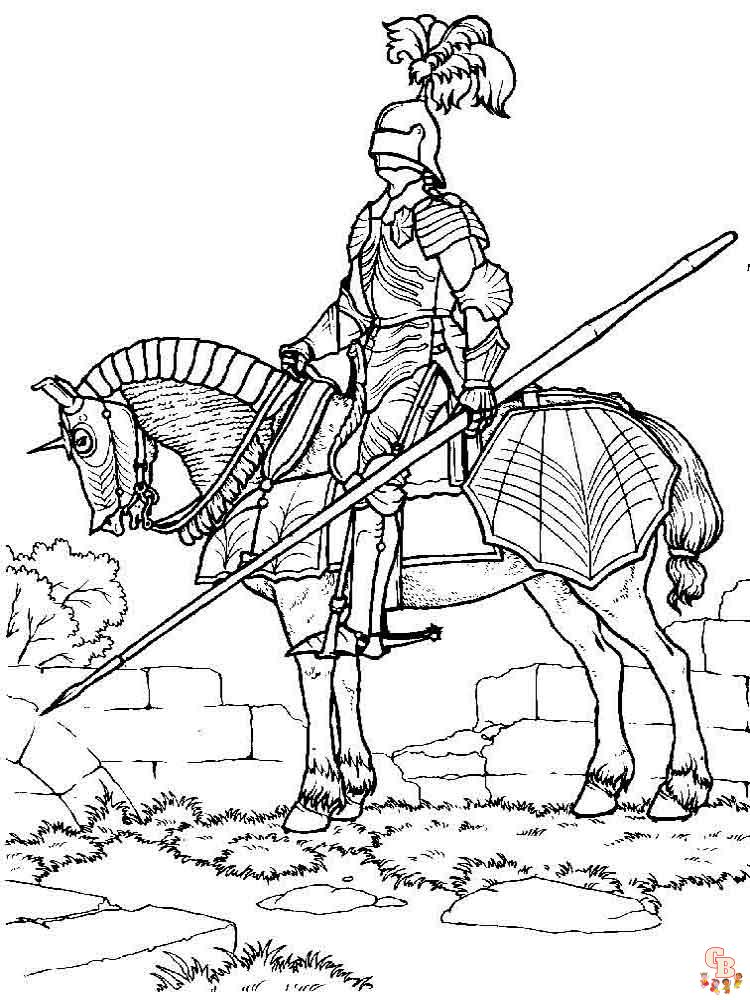 coloriage chevaliers