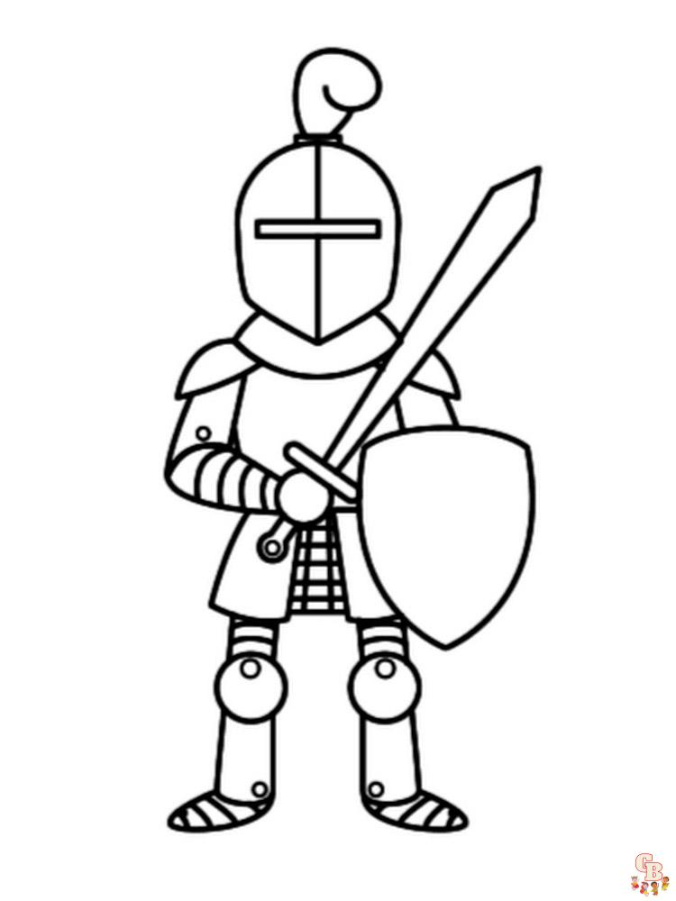 coloriage chevaliers