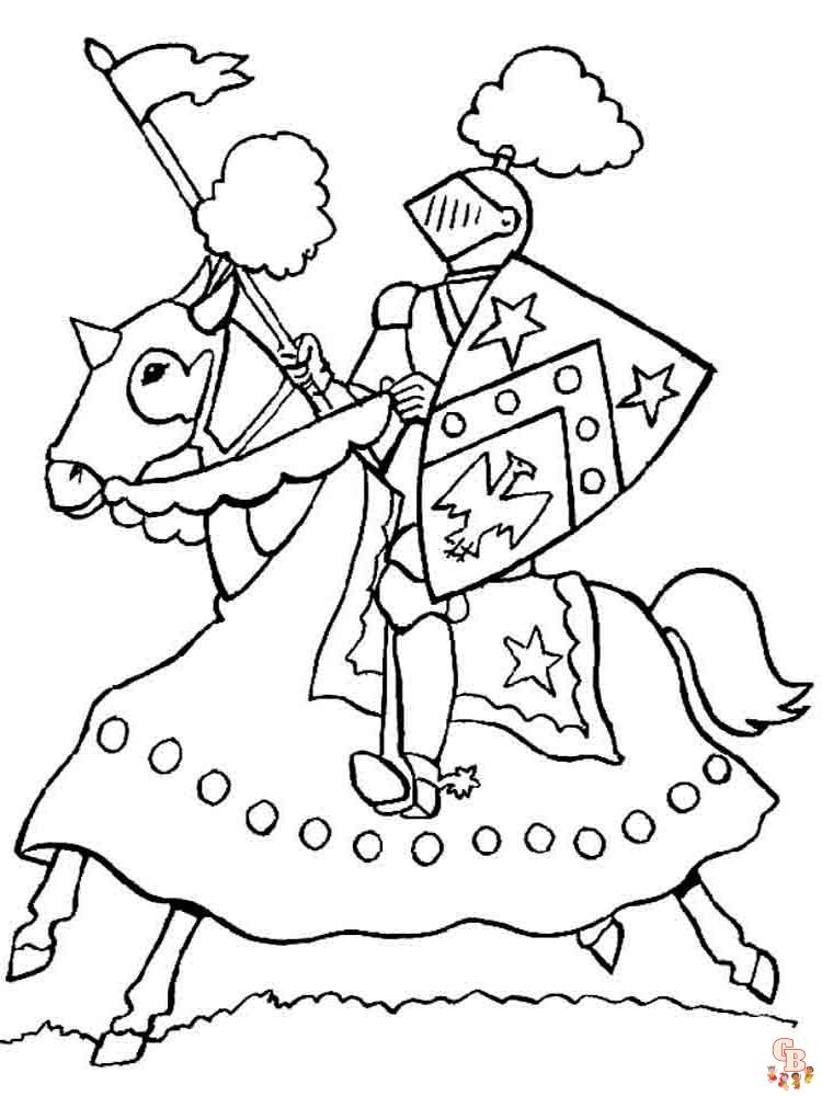 coloriage chevaliers