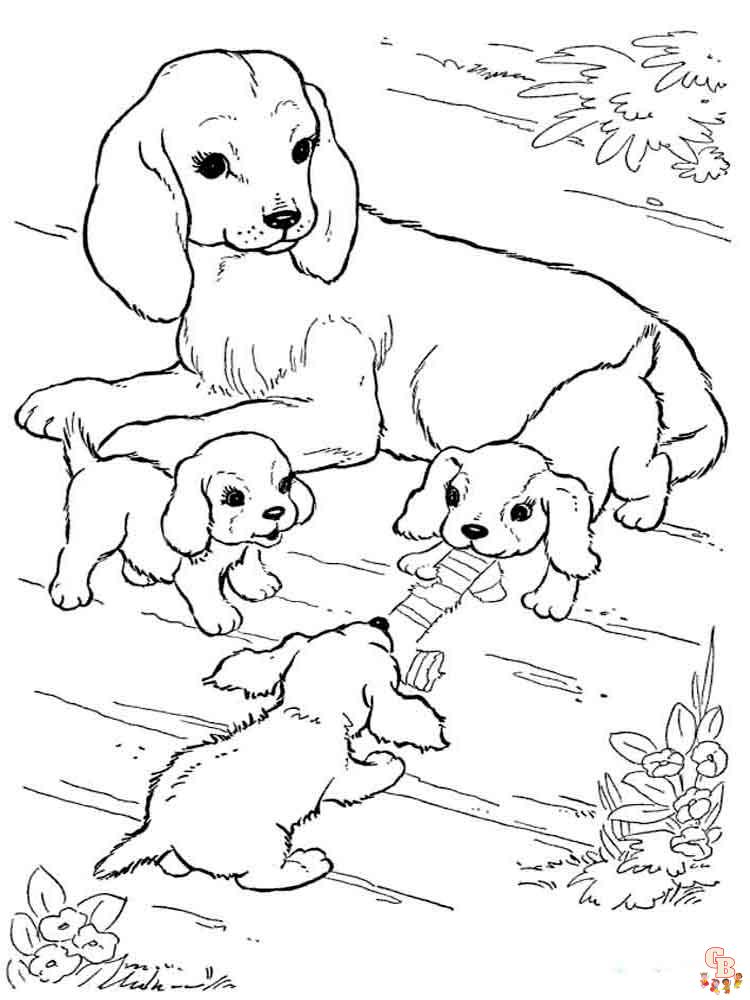 coloriage chiens