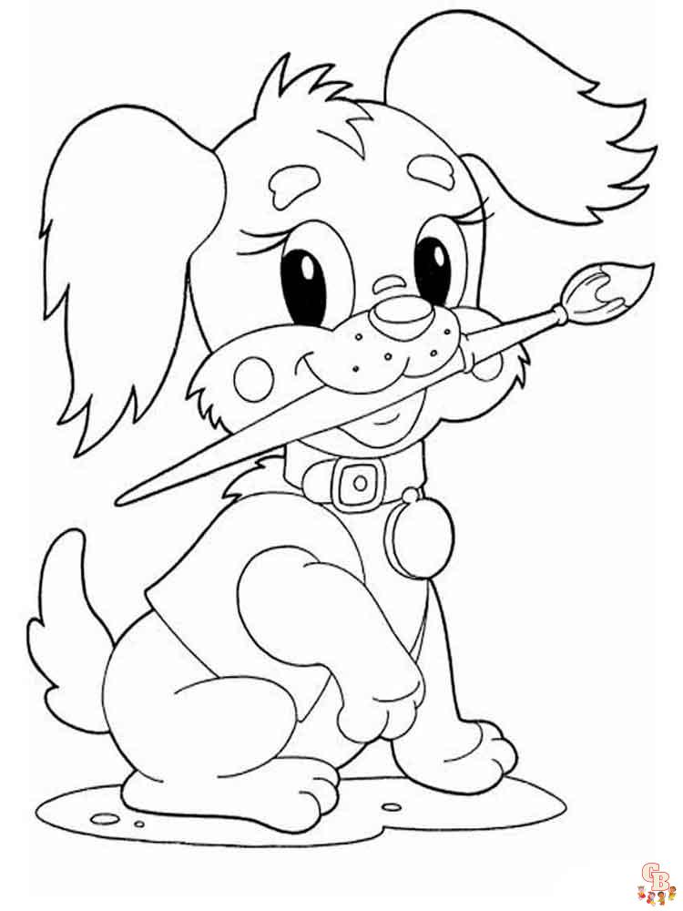 coloriage chiens