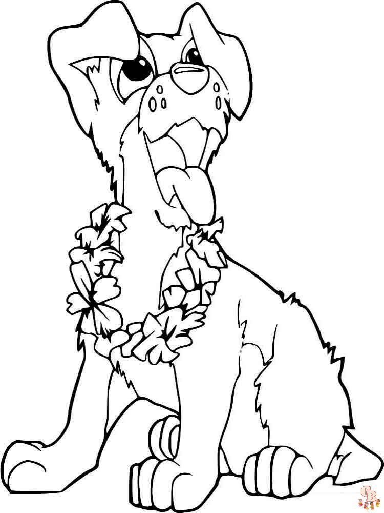 coloriage chiens