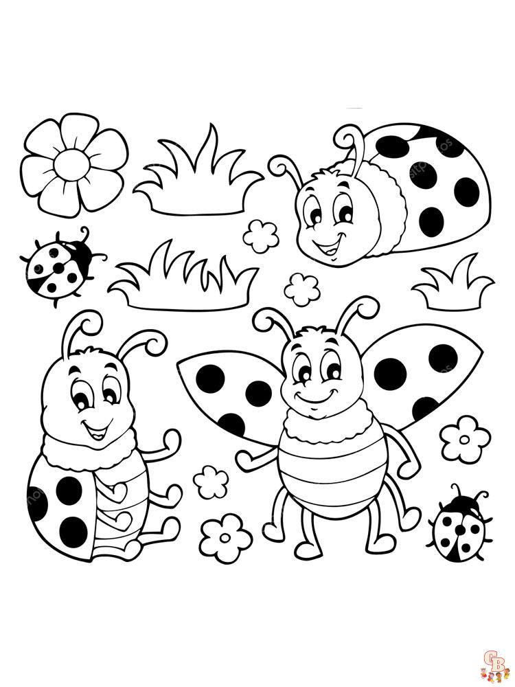 coloriage coccinelles