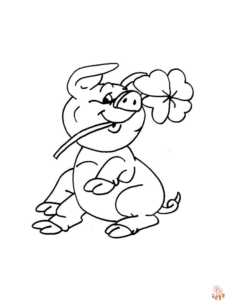 coloriage cochon