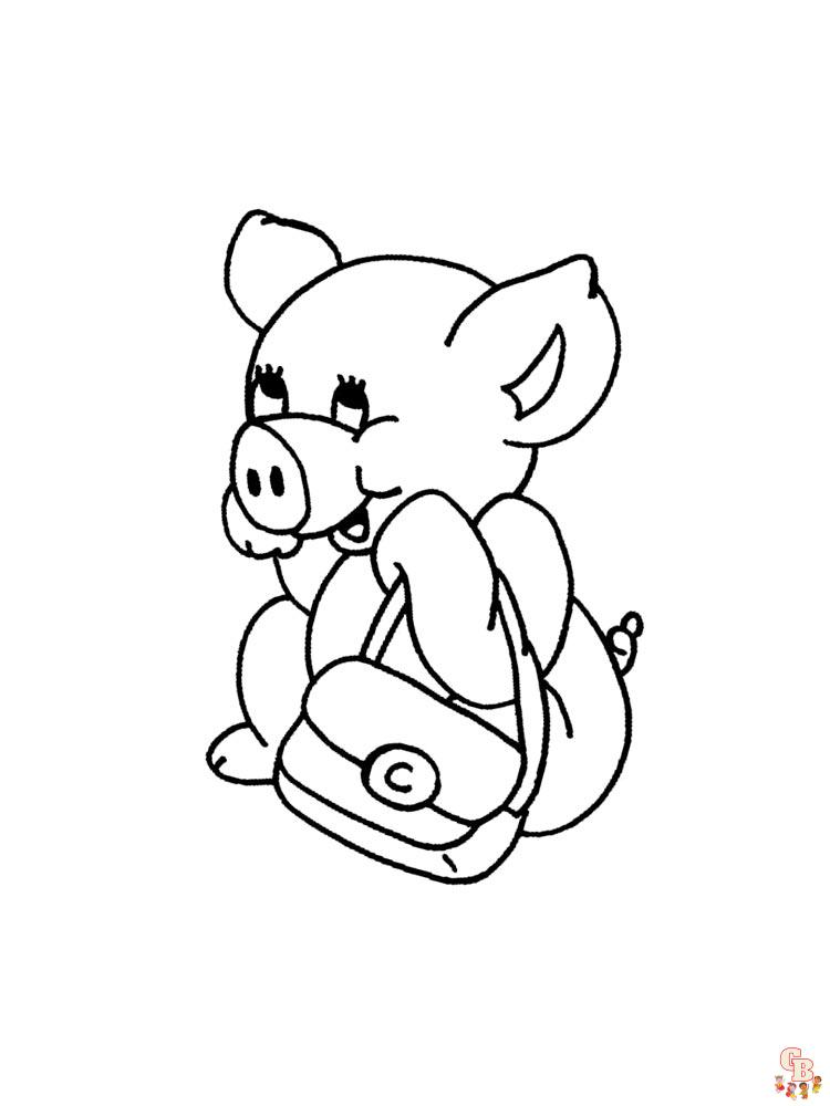 coloriage cochon