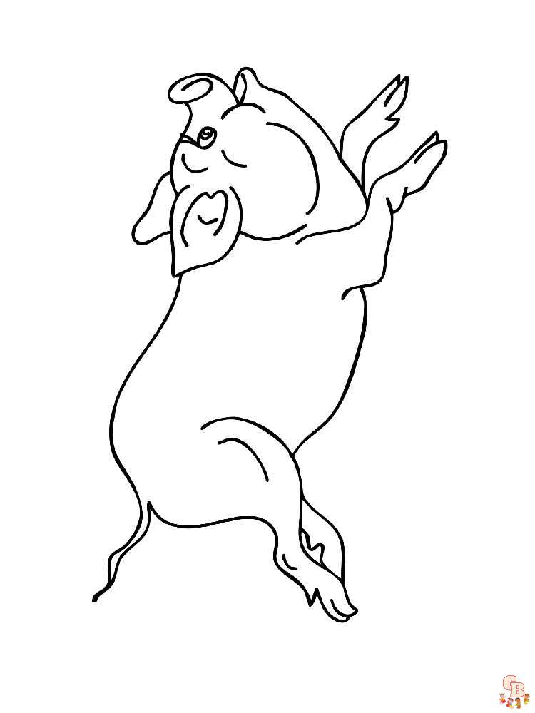 coloriage cochon