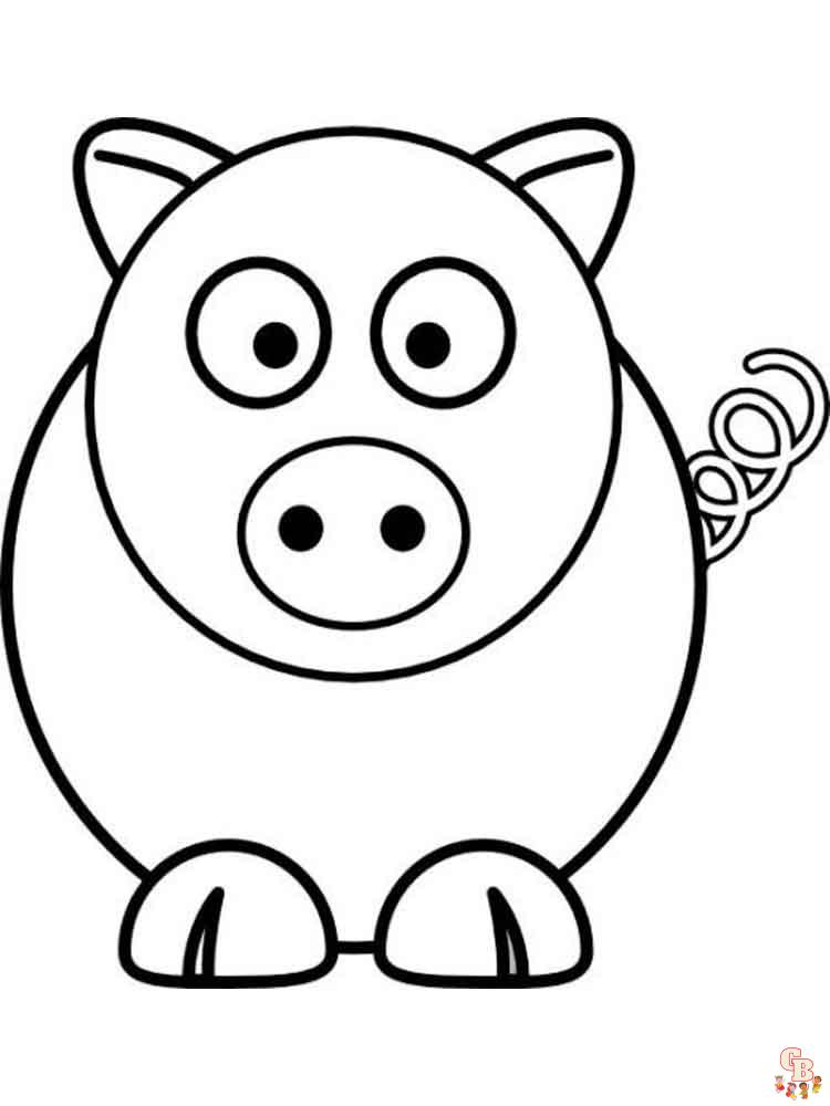 coloriage cochon