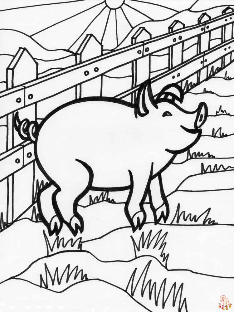 coloriage cochon