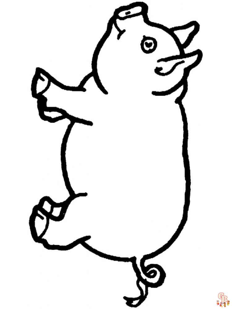 coloriage cochon