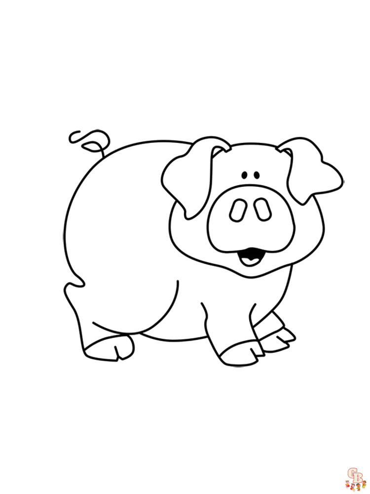 coloriage cochon