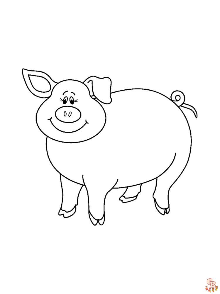 coloriage cochon