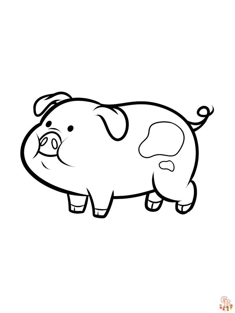 coloriage cochon