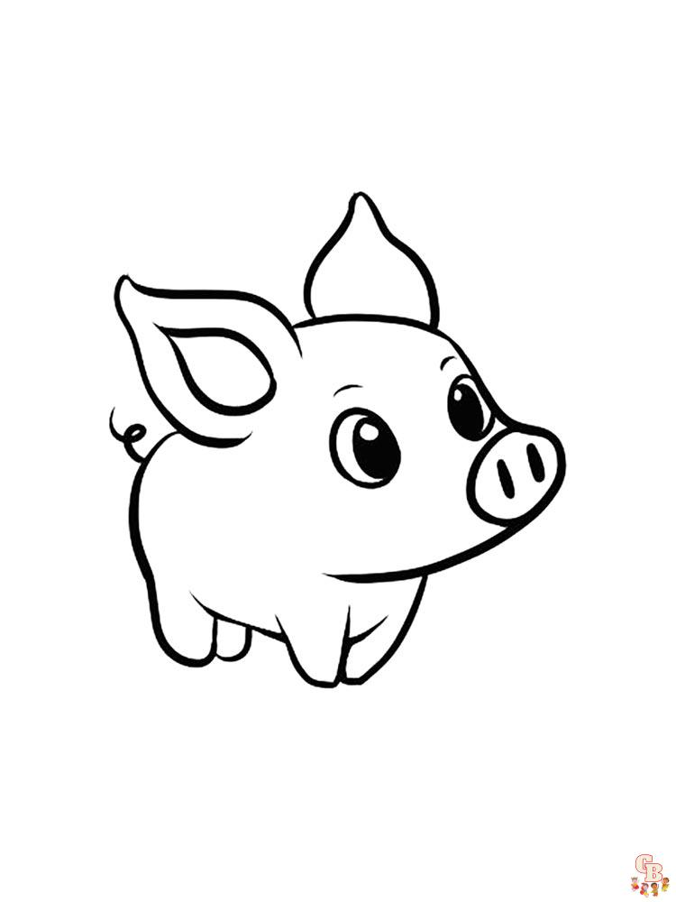 coloriage cochon