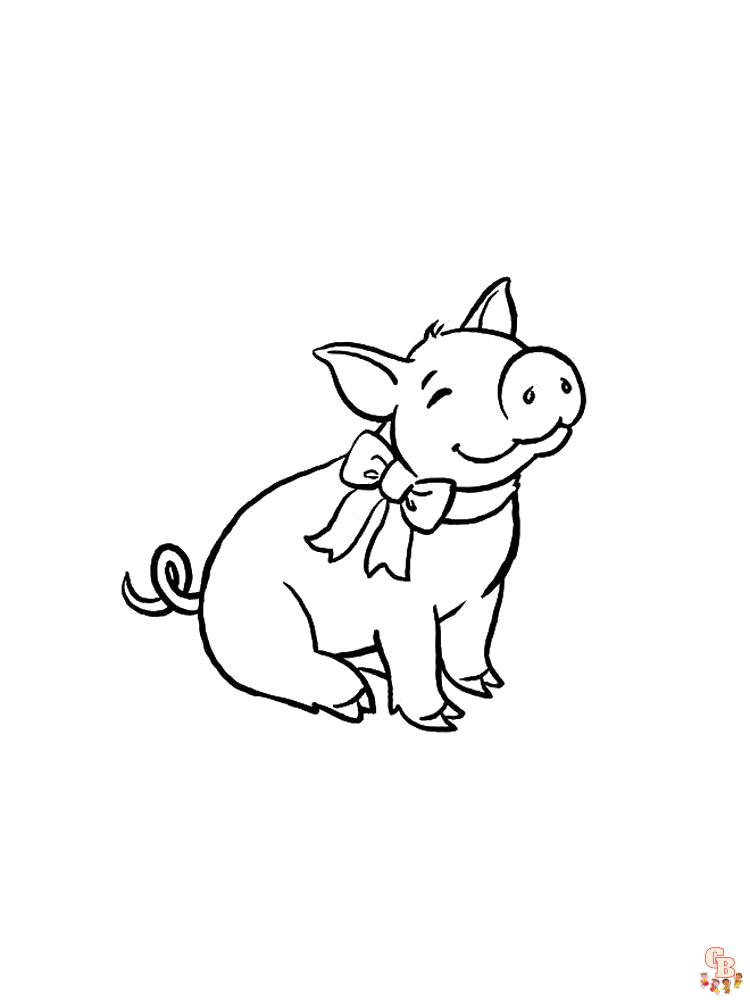 coloriage cochon