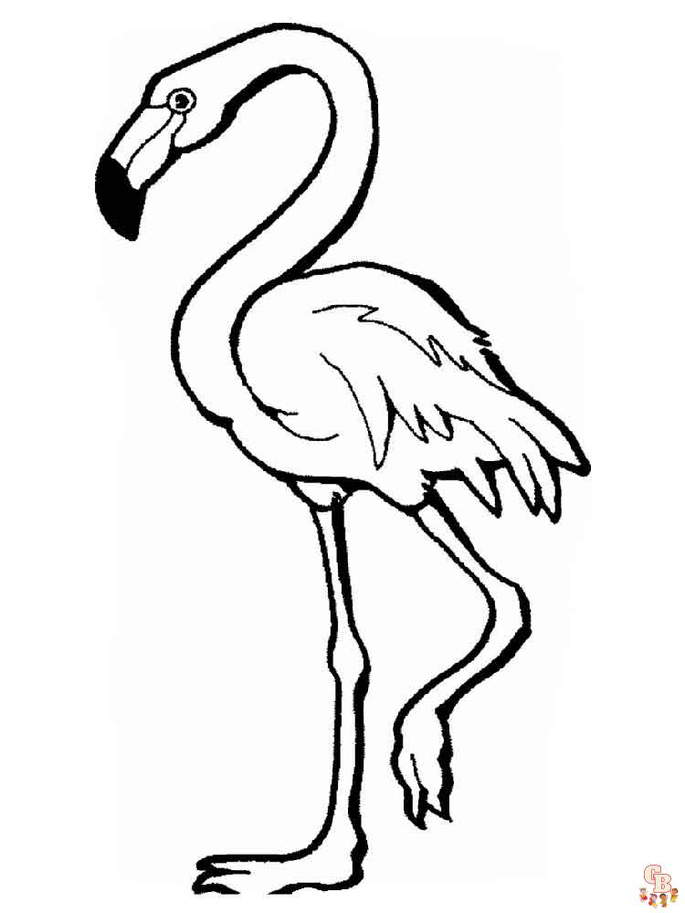 coloriage flamants