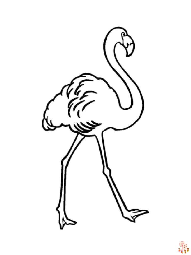 coloriage flamants