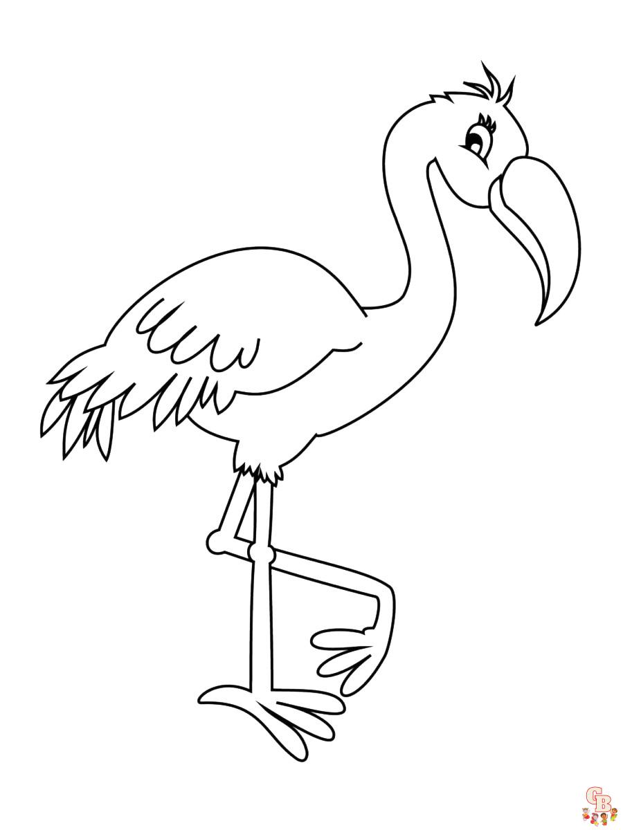 coloriage flamants