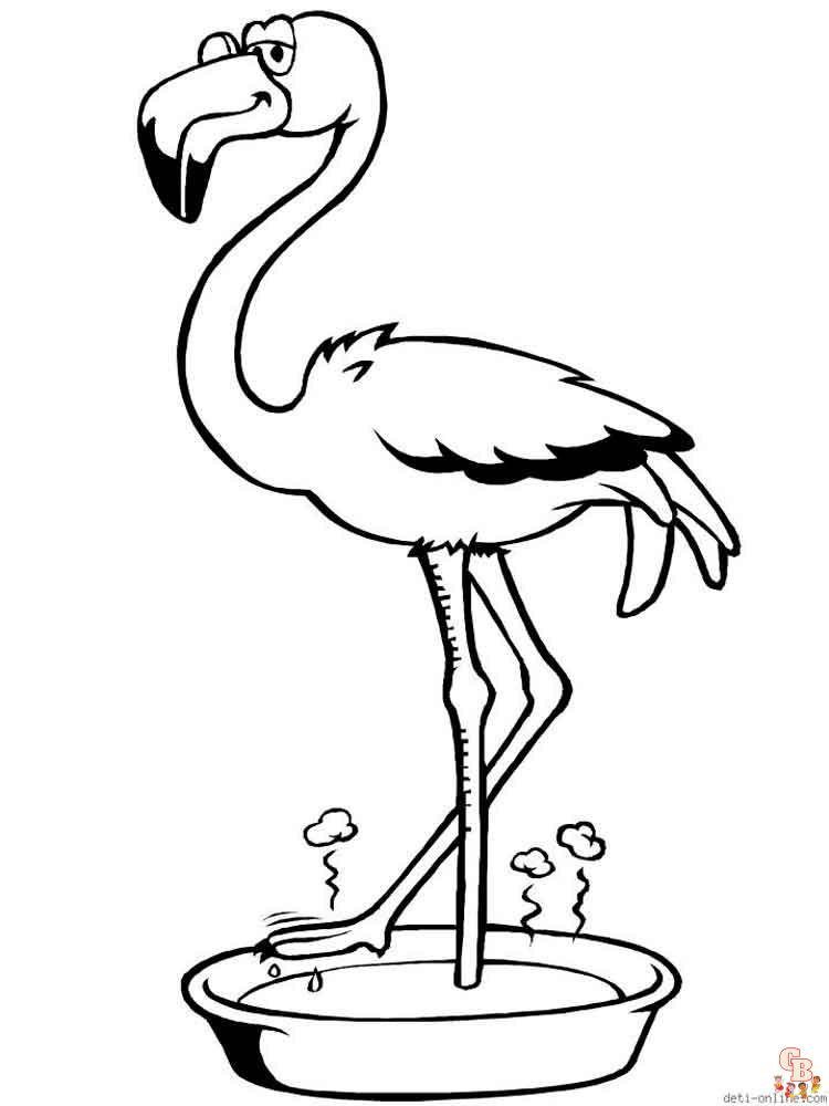 coloriage flamants