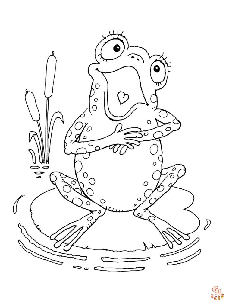 coloriage grenouilles