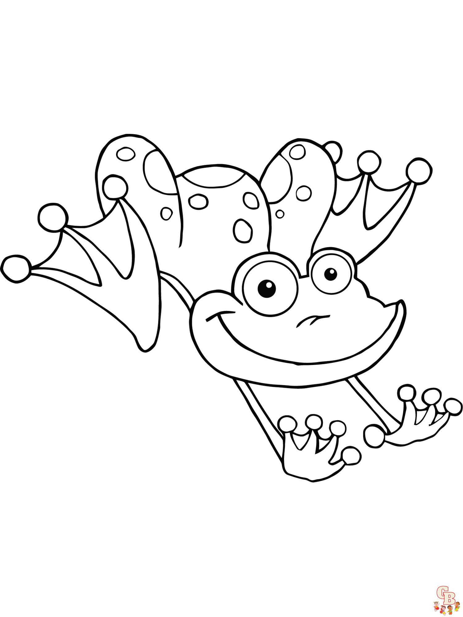 coloriage grenouilles