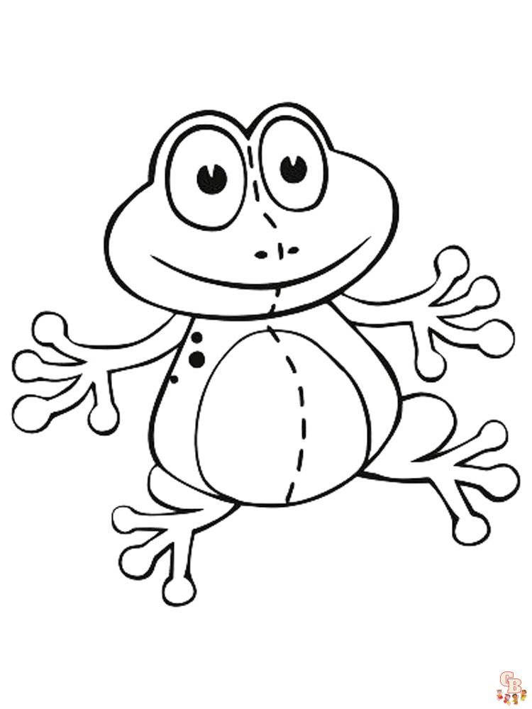 coloriage grenouilles