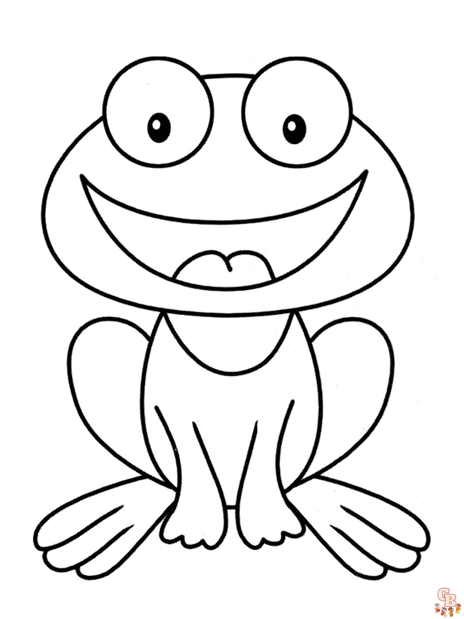 coloriage grenouilles