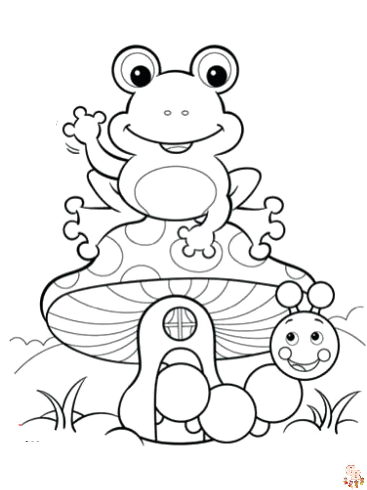 coloriage grenouilles