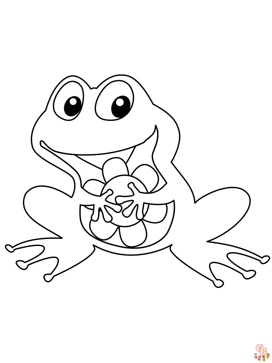 coloriage grenouilles