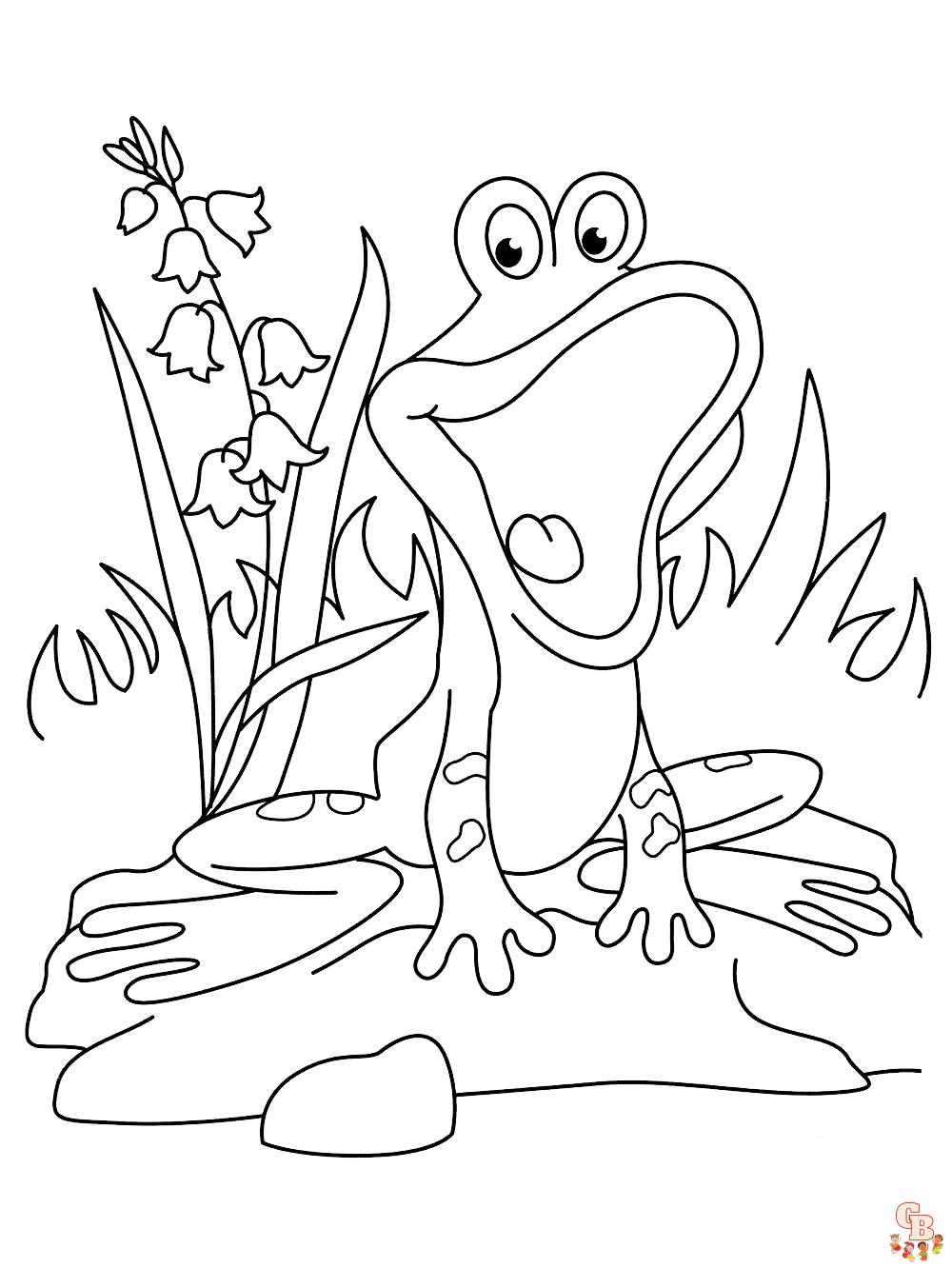 coloriage grenouilles