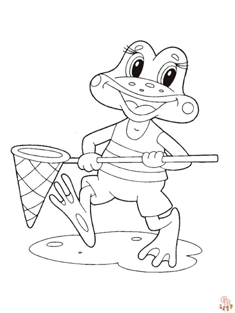 coloriage grenouilles