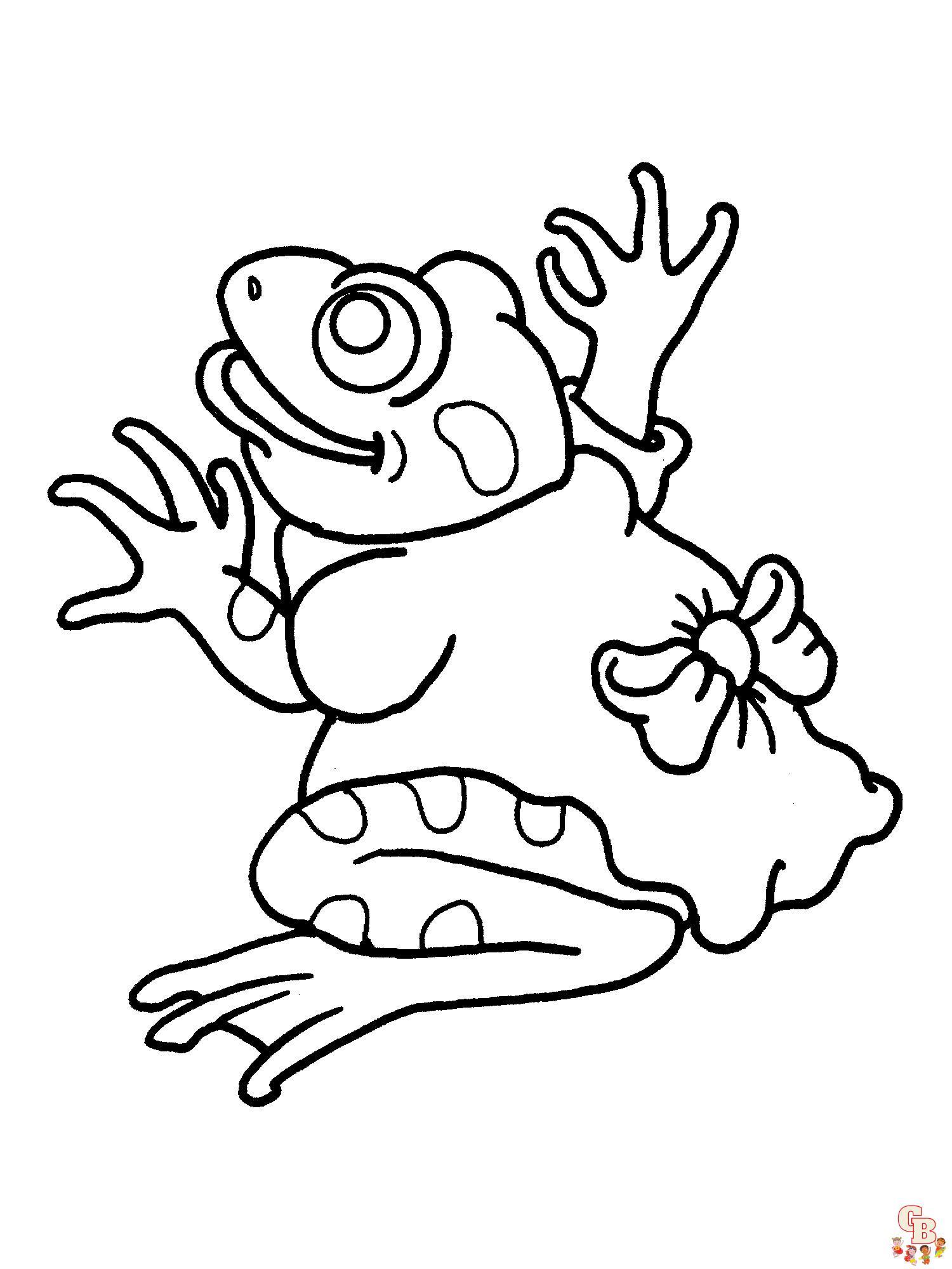 coloriage grenouilles