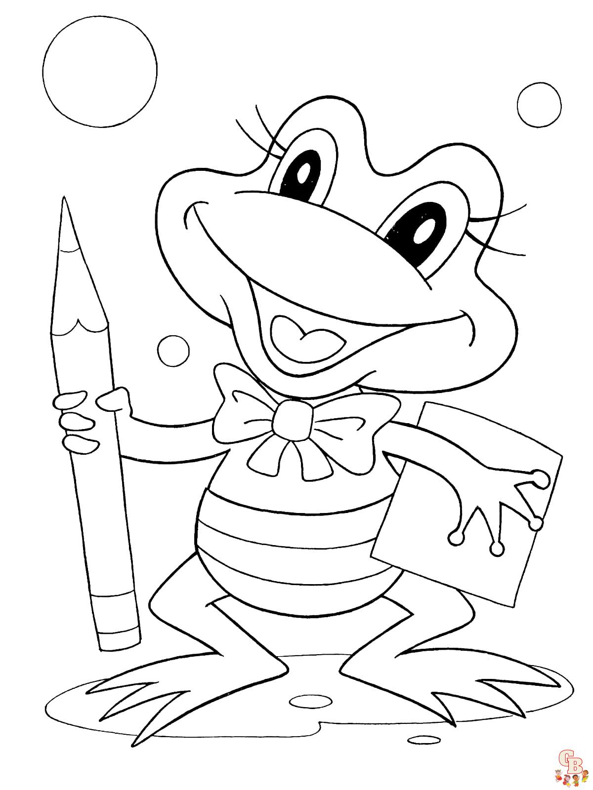 coloriage grenouilles