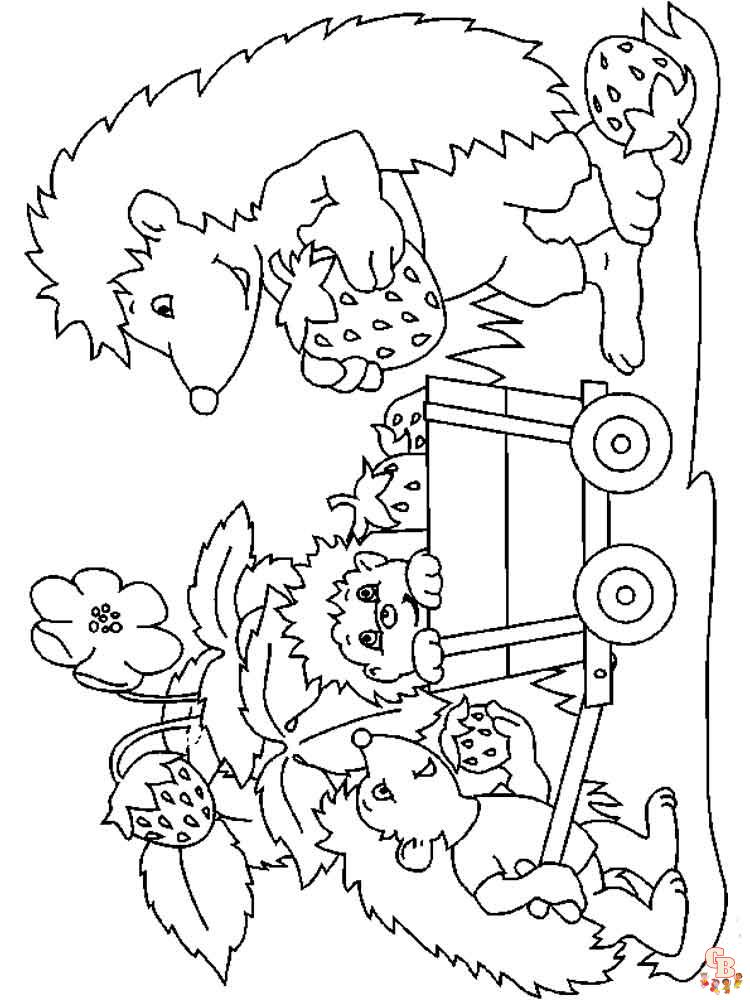 coloriage herisson