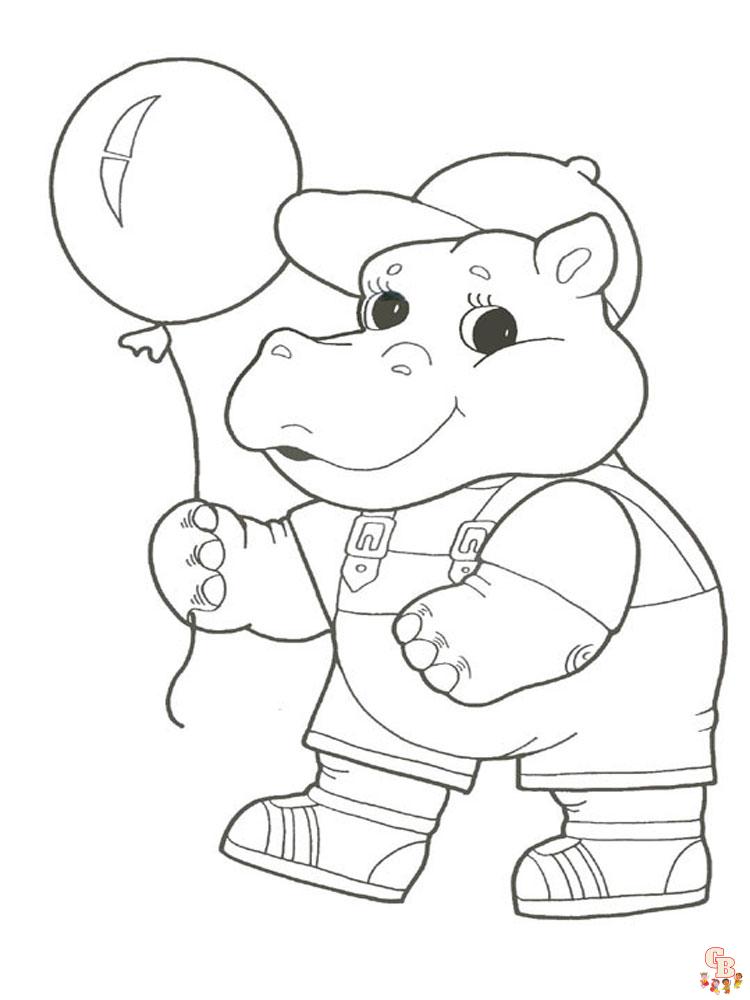 coloriage hippopotame