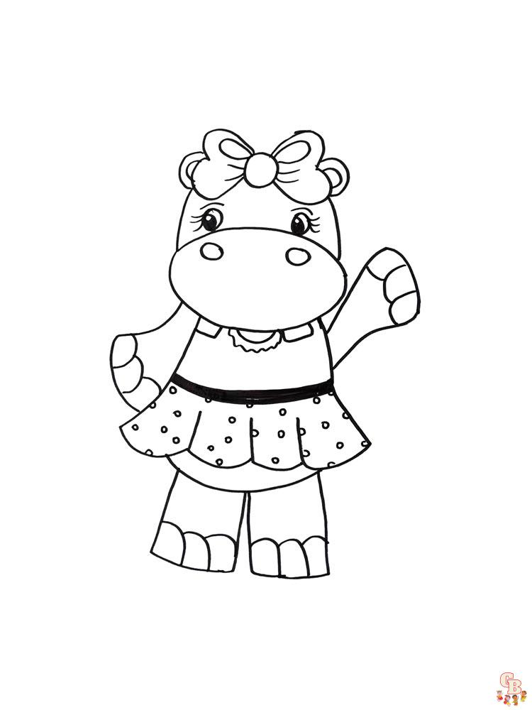 coloriage hippopotame