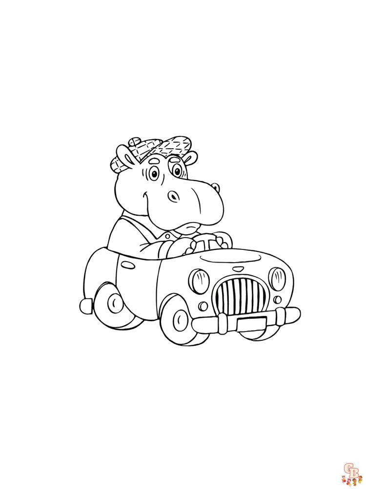 coloriage hippopotame