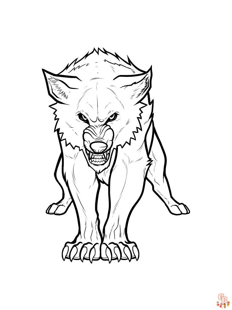 coloriage loups