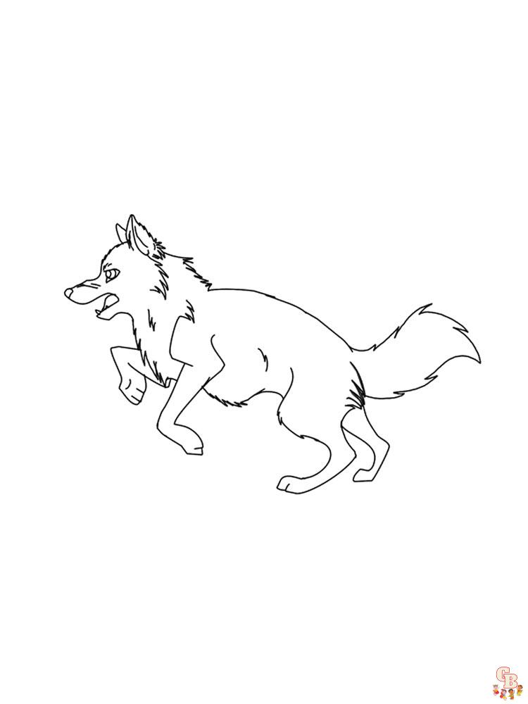 coloriage loups