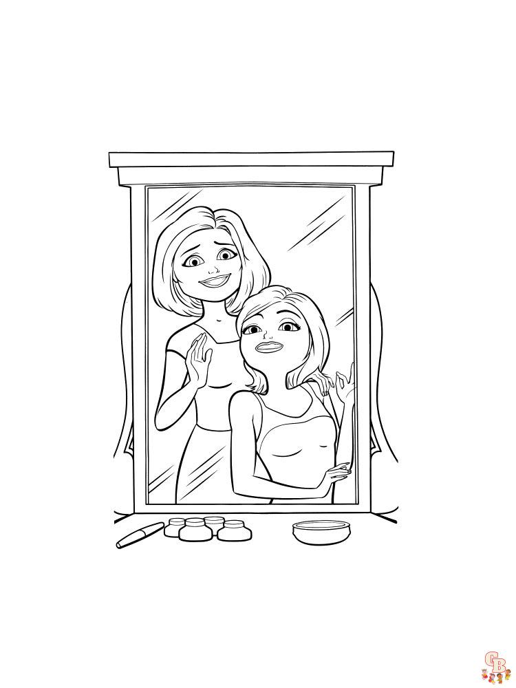 coloriage miroirs