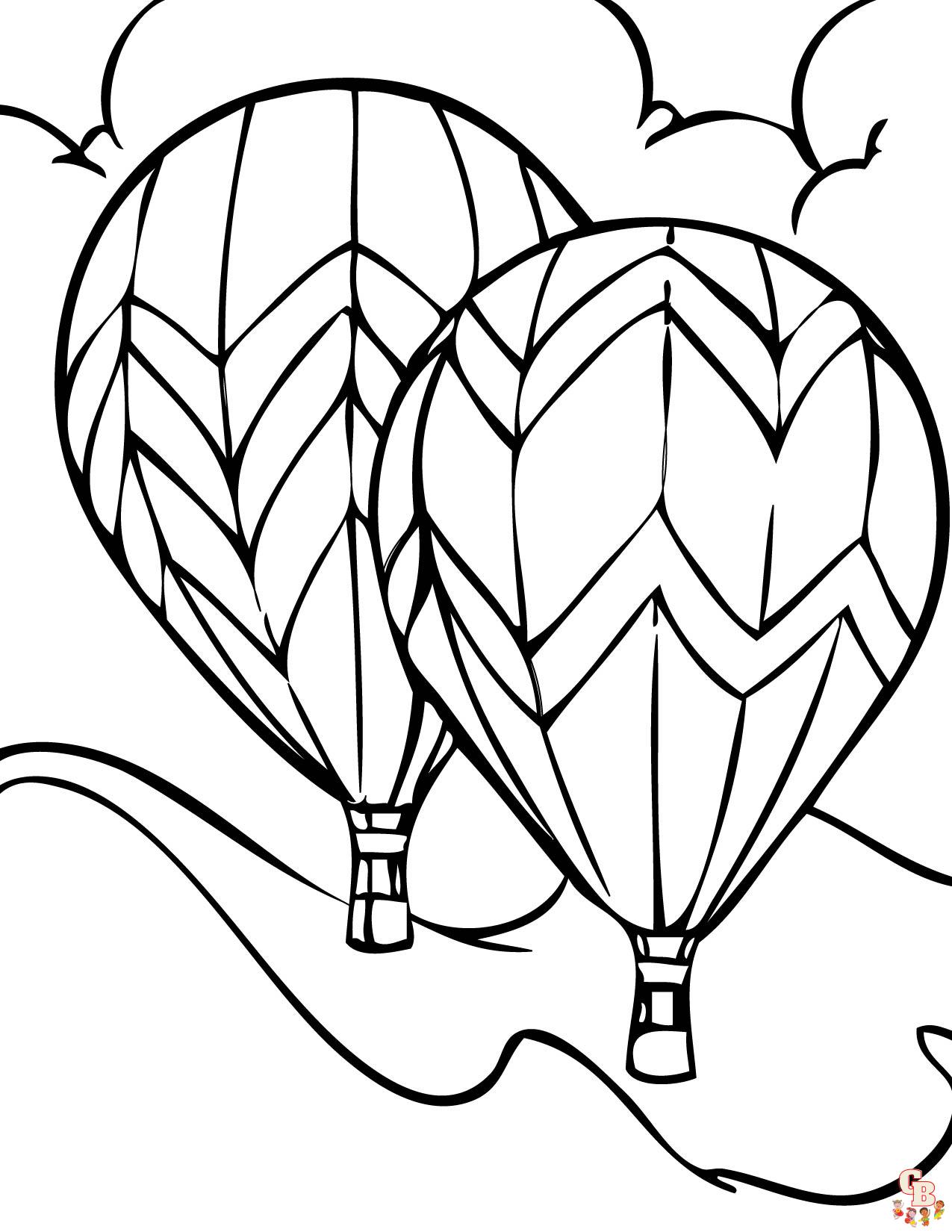 coloriage montgolfieres