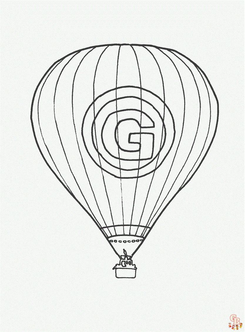 coloriage montgolfieres