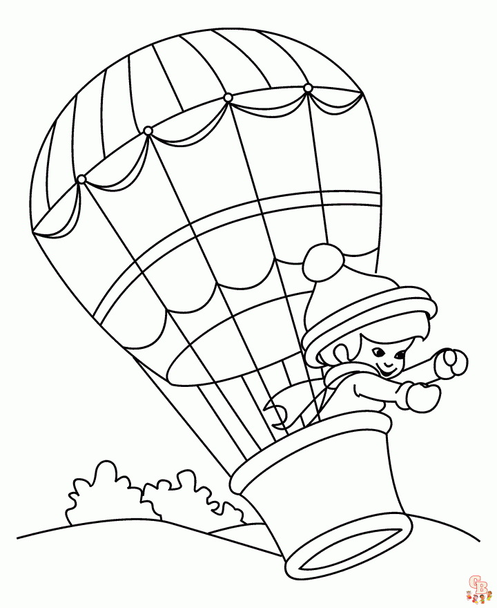 coloriage montgolfieres