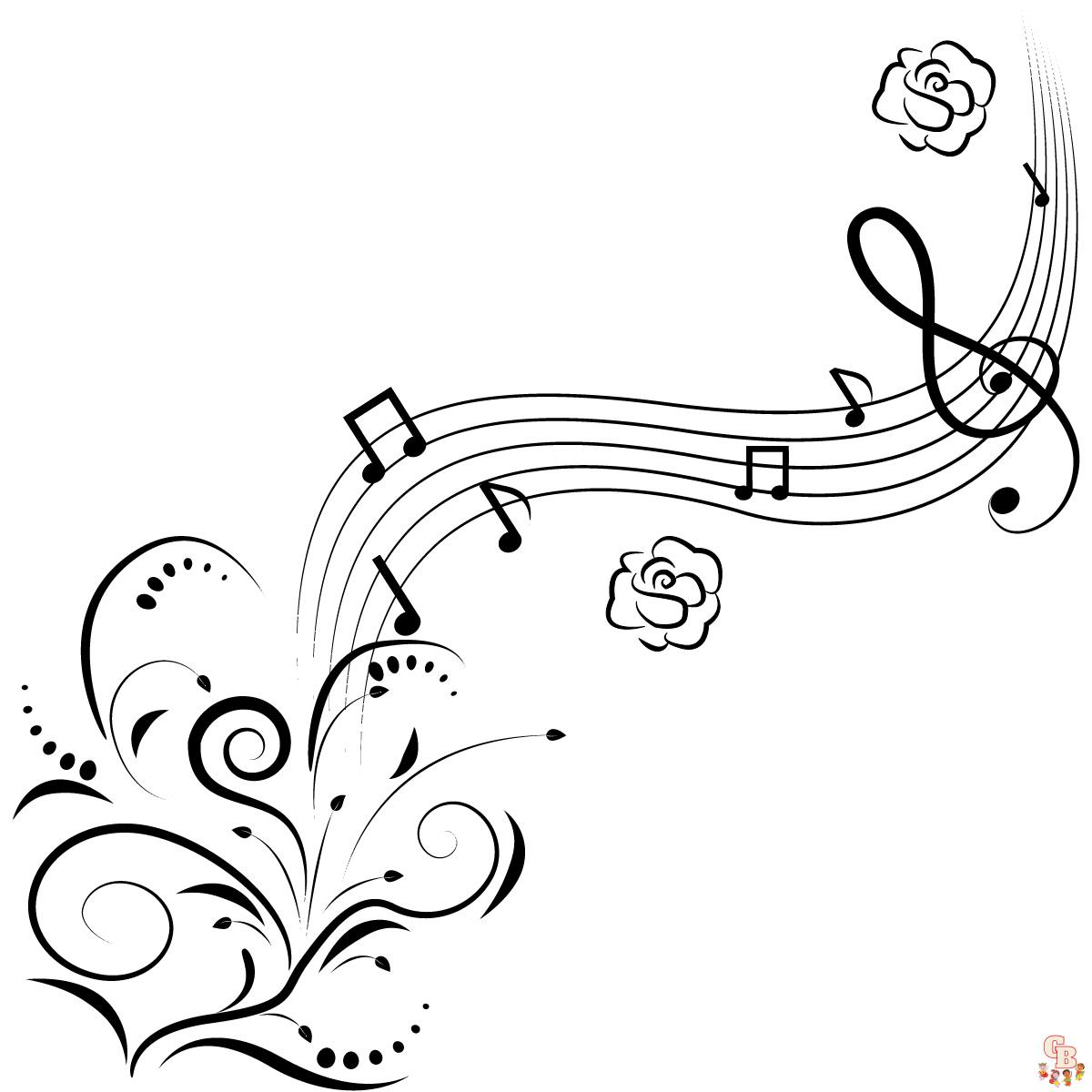 coloriage musique