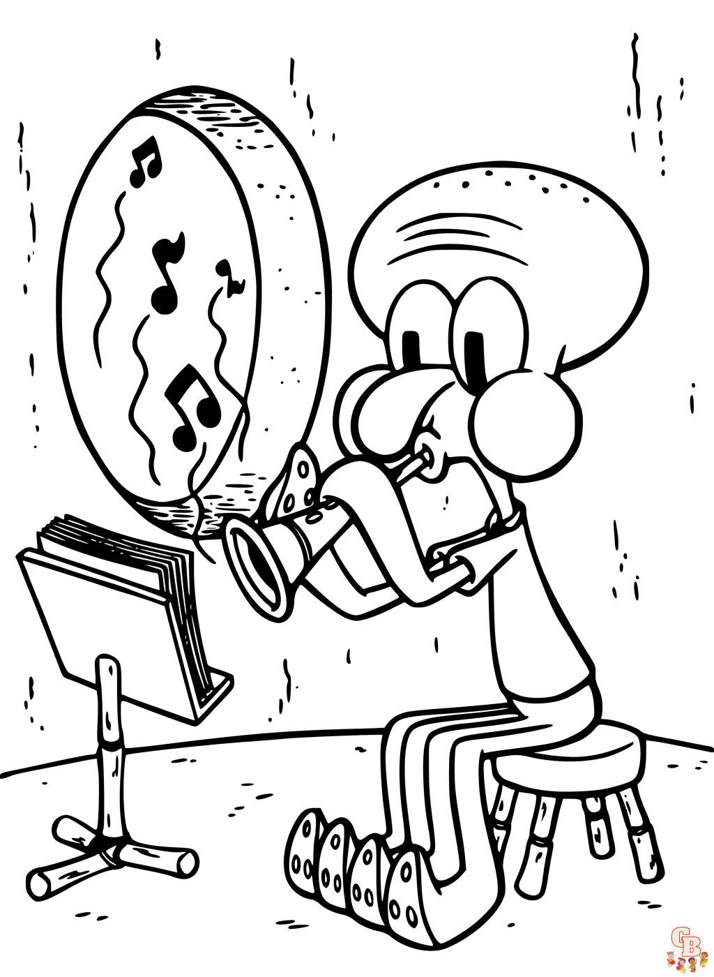 coloriage musique